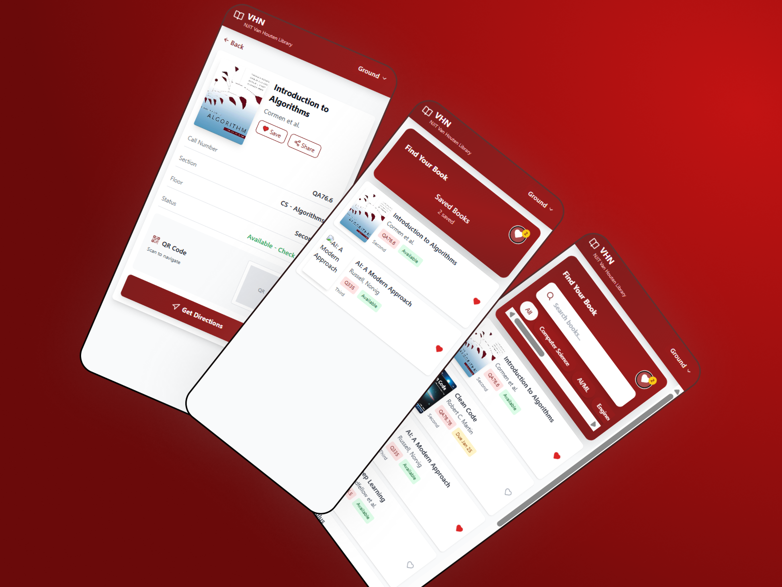 WayFinding kiosk and mobile app mockup